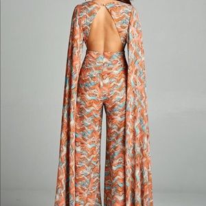 Cape Sleeve Jumpsuit